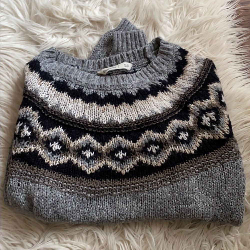 Winter Print Sweater